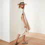 V Neck Kaftan in Natural | James Perse Los Angeles