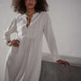 Peasant Dress - Ivory | James Perse Los Angeles