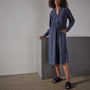 Peasant Dress - Navy | James Perse Los Angeles