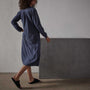Peasant Dress - Navy | James Perse Los Angeles