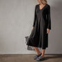 Viscose Seamed Contour Dress in Black | James Perse Los Angeles
