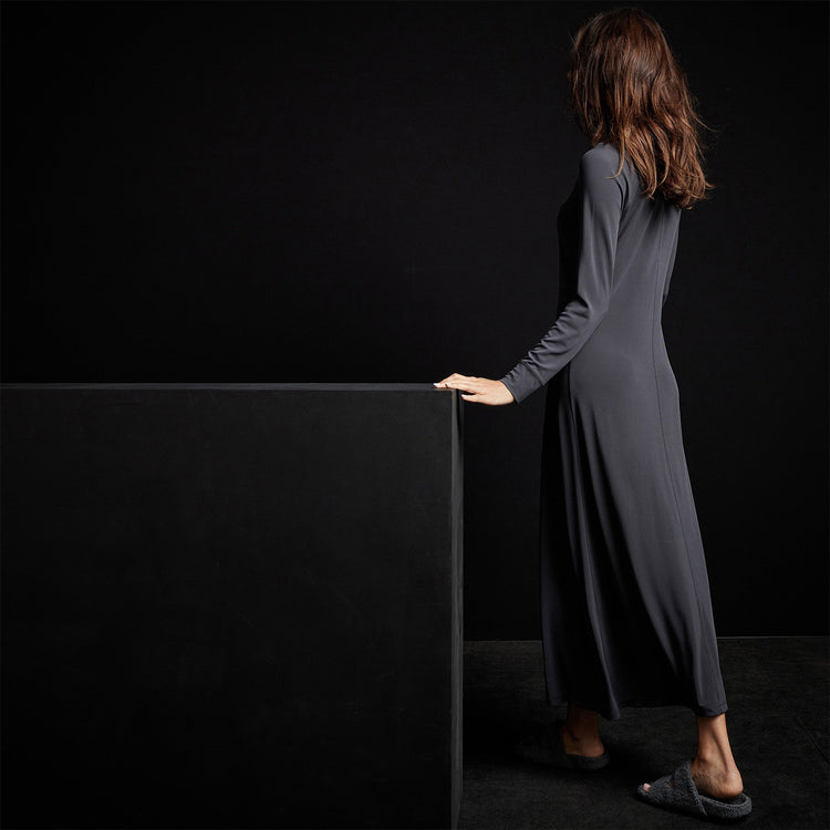 Open Seam Raglan Dress in Magma | James Perse Los Angeles