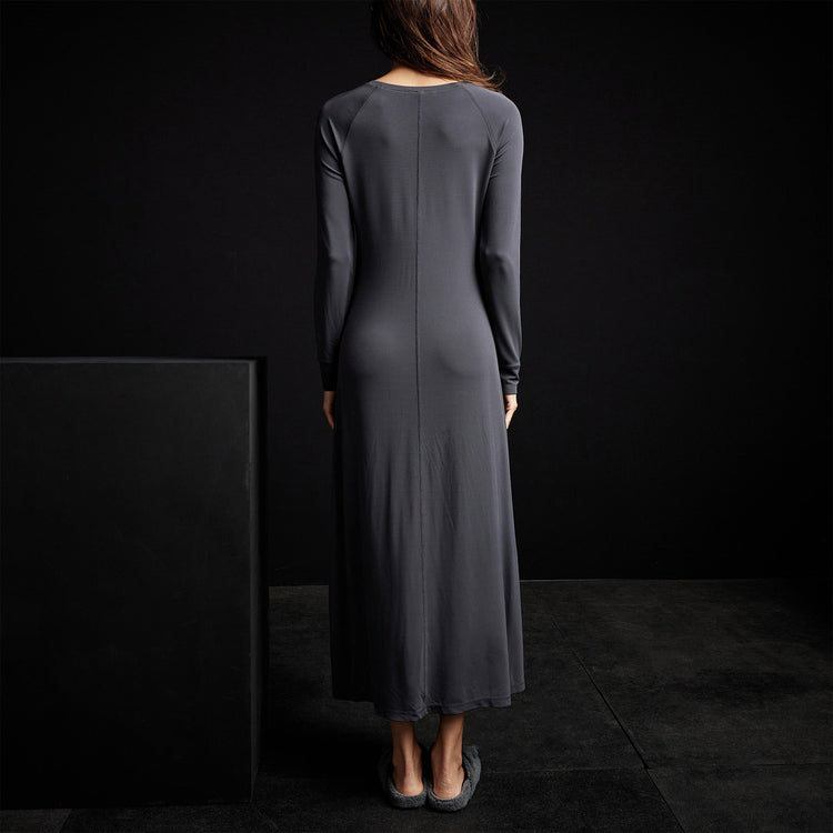 Open Seam Raglan Dress in Magma | James Perse Los Angeles