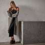Cross Back Cocktail Dress in Black | James Perse Los Angeles