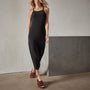Matte Jersey Apron Dress in Black | James Perse Los Angeles 