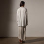 Satin Oversized Shirt in White | James Perse Los Angeles