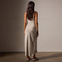 Bias Cut Drawstring Skirt in Putty Pigment | James Perse Los Angeles