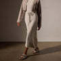 Bias Cut Drawstring Skirt in Putty Pigment | James Perse Los Angeles