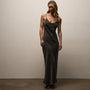 Satin Cami Slip Dress in Hemlock Pigment | James Perse Los Angeles