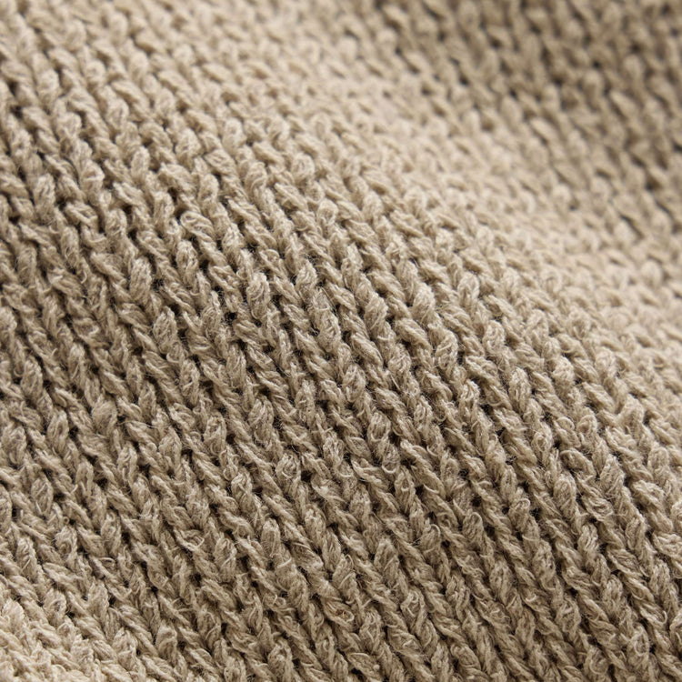 Baja Tie Front Cardigan in Natural/Tobacco | James Perse Los Angeles