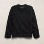 Oversized Cotton Linen Beach Sweater in Black | James Perse Los Angeles