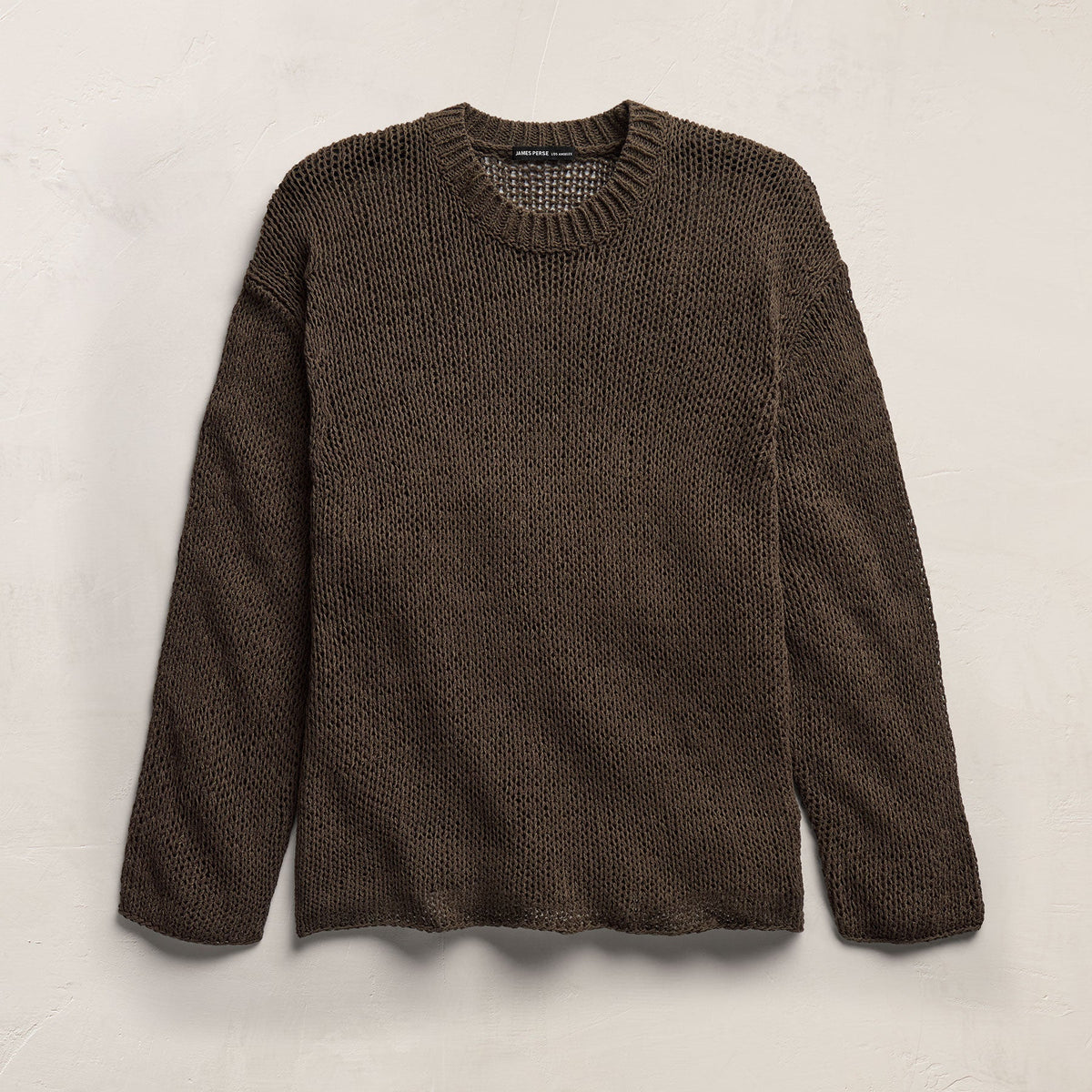 Oversized Cotton Linen Beach Sweater in Storm | James Perse Los Angeles