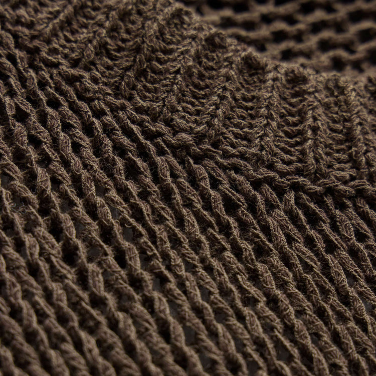 Oversized Cotton Linen Beach Sweater in Storm | James Perse Los Angeles