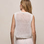 Cotton Linen Sweater Tank In Off White | James Perse Los Angeles