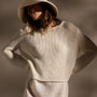 Cotton Linen Pullover Sweater In Off White | James Perse Los Angeles