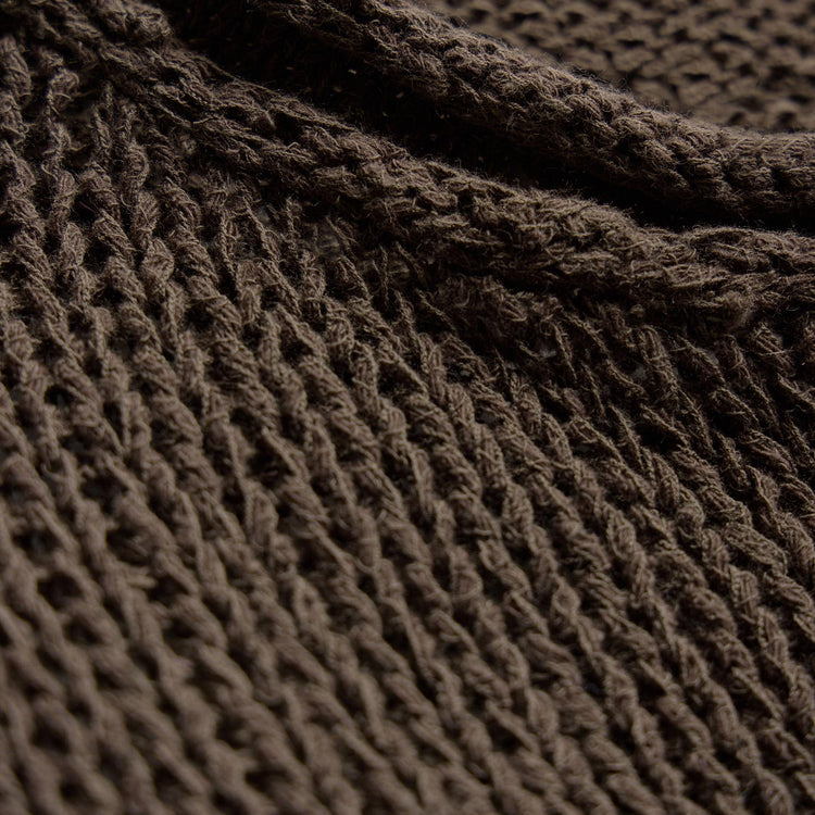 Cotton Linen Pullover Sweater - Storm