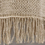 Cotton Linen Open Knit Tunic with Fringe in Natural | James Perse Los Angeles