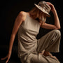 Tencel Cashmere Ribbed Tank - Mineral | James Perse Los Angeles
