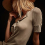 Tencel Cashmere Rib Henley - Mineral | James Perse Los Angeles