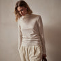 Tencel Cashmere Turtleneck in Canvas | James Perse Los Angeles