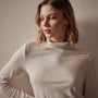 Tencel Cashmere Turtleneck in Canvas | James Perse Los Angeles