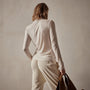 Tencel Cashmere Turtleneck in Canvas | James Perse Los Angeles