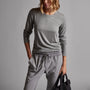Tencel Cashmere Crewneck in Breeze | James Perse Los Angeles
