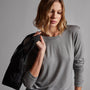 Tencel Cashmere Crewneck in Breeze | James Perse Los Angeles