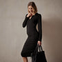 Tencel Cashmere Open Polo in Black | James Perse Los Angeles
