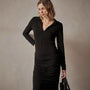 Tencel Cashmere Open Polo in Black | James Perse Los Angeles
