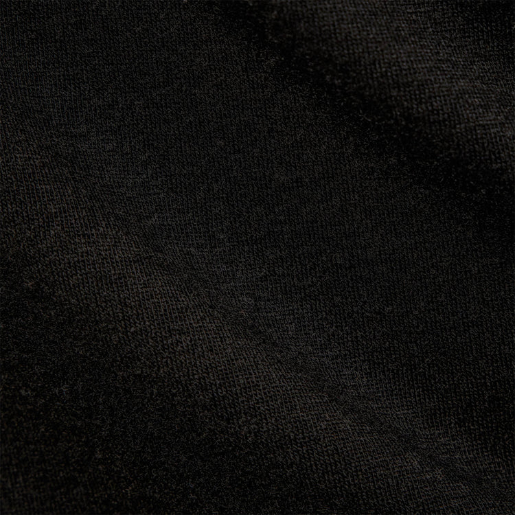 Tencel Cashmere Open Polo in Black | James Perse Los Angeles