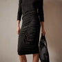 Tencel Cashmere Ruched Skirt in Black | James Perse Los Angeles