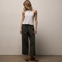 Fine Cotton Twill Crop Pant in Dark Olive | James Perse Los Angeles