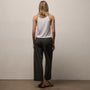 Fine Cotton Twill Crop Pant in Dark Olive | James Perse Los Angeles