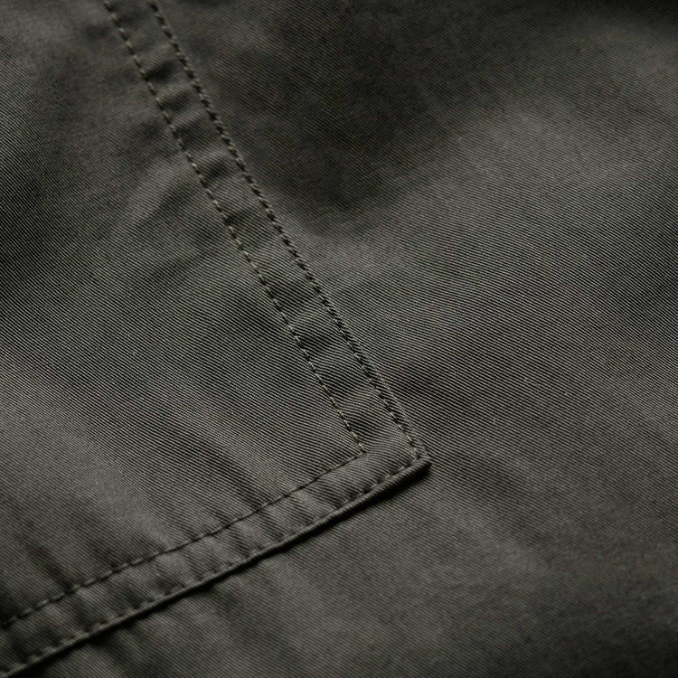Fine Cotton Twill Crop Pant In Dark Olive | James Perse Los Angeles
