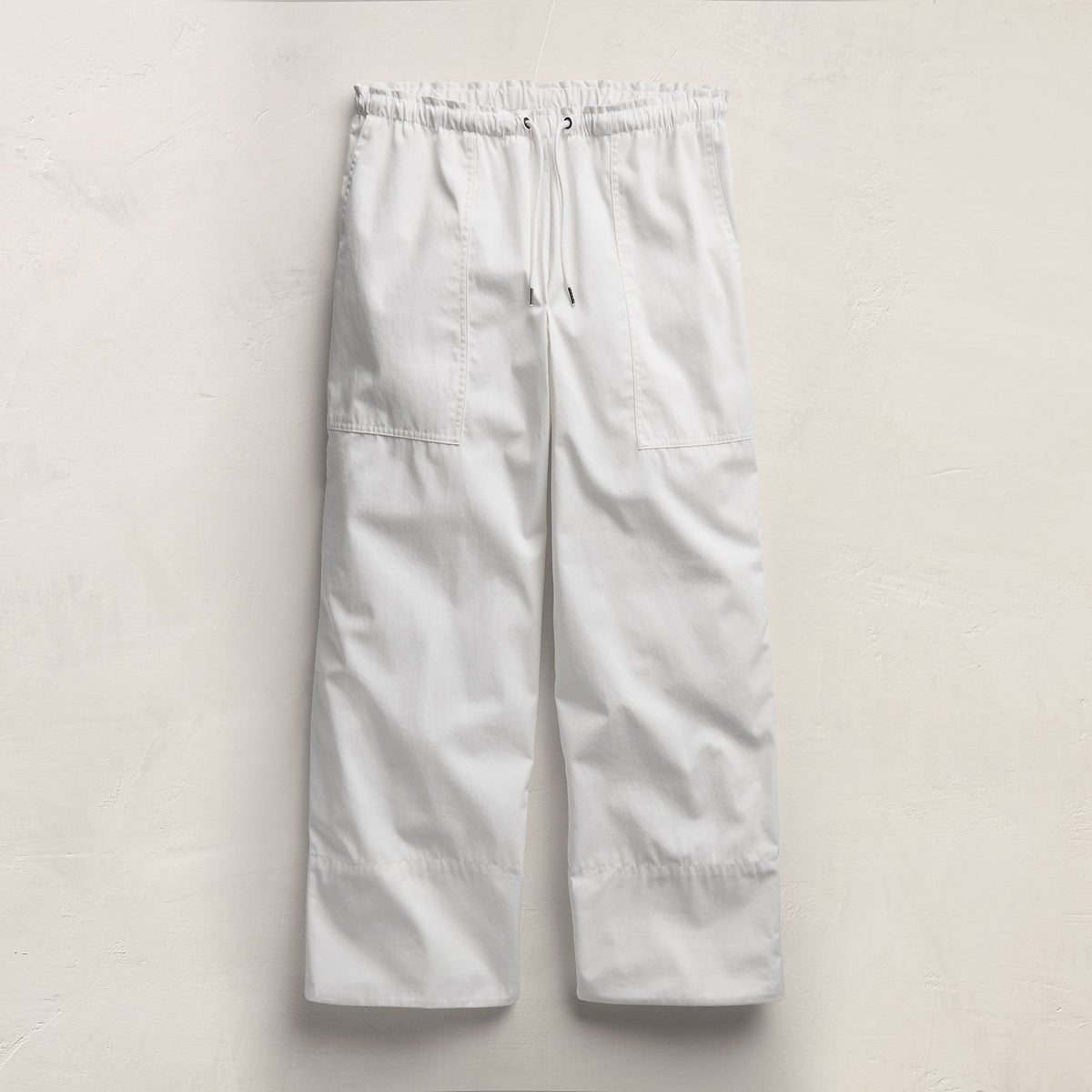 Fine Cotton Twill Crop Pant In White | James Perse Los Angeles