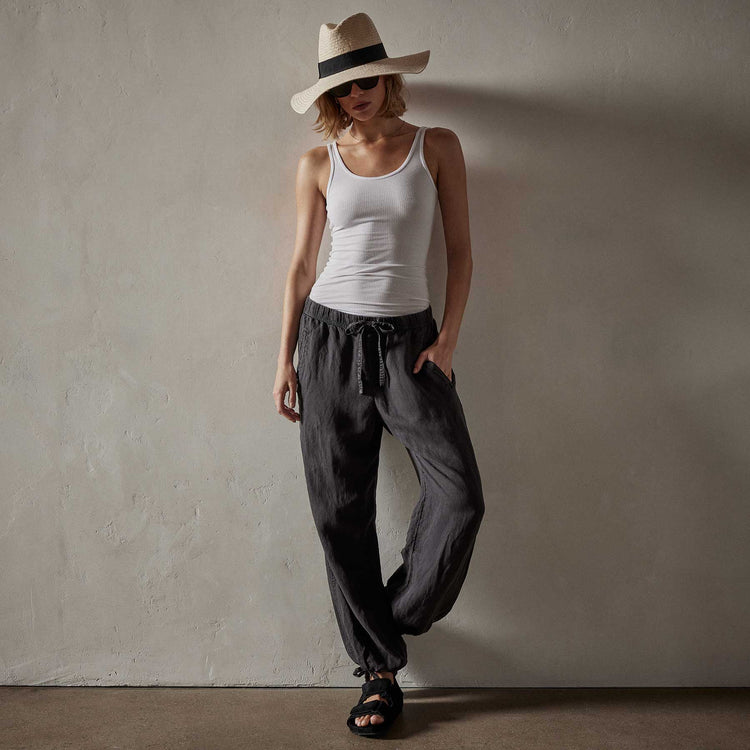 Tencel Linen Balloon Pant in Magma Pigment | James Perse Los Angeles