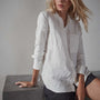Single Pocket Clean Shirt in Everest White Pigment | James Perse Los Angeles