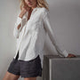 Single Pocket Clean Shirt in Everest White Pigment | James Perse Los Angeles