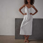 V Neck Slip Dress - Everest White Pigment | James Perse Los Angeles