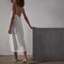 V Neck Slip Dress - Everest White Pigment | James Perse Los Angeles