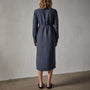 Empire Seam Open Front Dress in Blue Oil | James Perse Los Angeles 