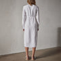 Empire Seam Open Front Dress in White | James Perse Los Angeles 