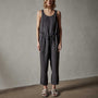 Sleeveless Linen Blend Jumpsuit in Magma Pigment | James Perse Los Angeles