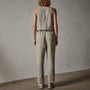 Tencel Linen Blend Romper in Silt Pigment | James Perse Los Angeles