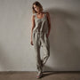 Sleeveless Linen Blend Jumpsuit in Silt Pigment | James Perse Los Angeles