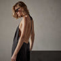 Zuma Linen Halter Dress in Magma Pigment | James Perse Los Angeles