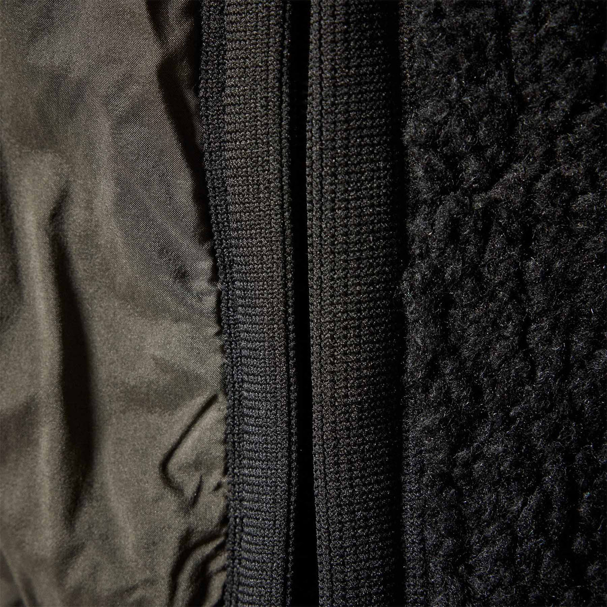 Side Zip Sherpa Vest in Black | James Perse Los Angeles