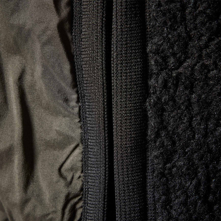 Side Zip Sherpa Vest in Black | James Perse Los Angeles
