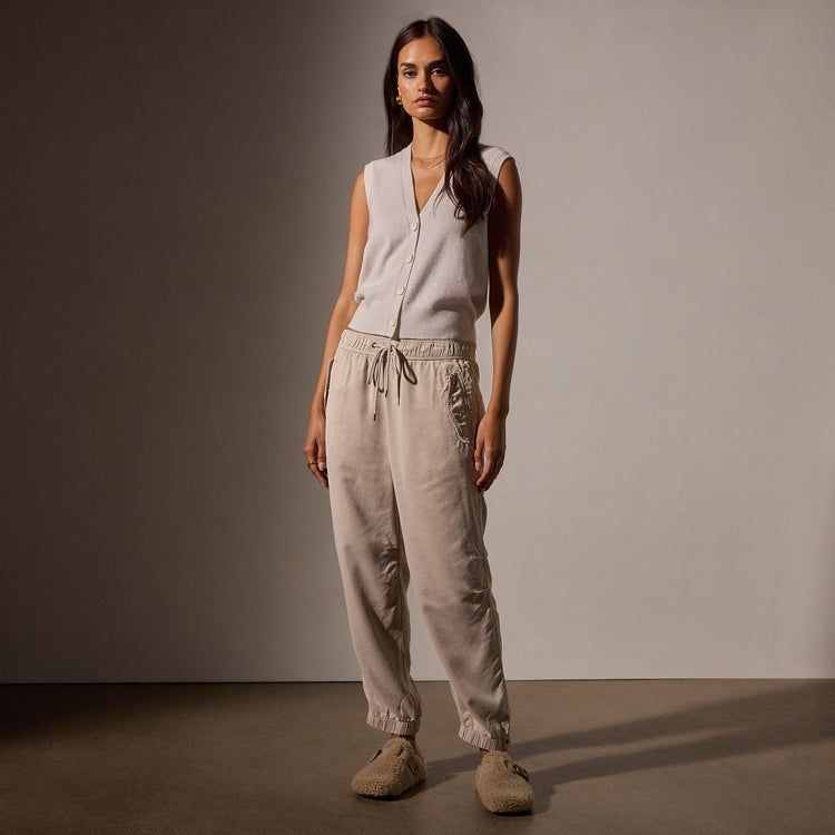 Tencel Sateen Flight Pant in Faint | James Perse Los Angeles